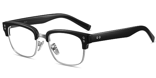 Image of Gtand Vintage Retro Rectangle TR90 Frame Sunglasses For Men Women Fashion Semi-Rimless Metal Sun Glasses Eyewear