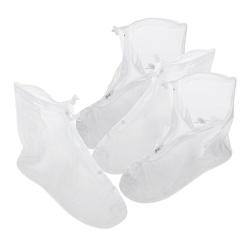 VILLFUL 2 Pairs Anti-slip Shoe Cover for Adult Shoe Covers for Rain Waterproof Overshoes Reusable Shoe Covers Raining Shoe Covers Rain Shoe Covers No- Shoe Protectors Adult Shoes Cover