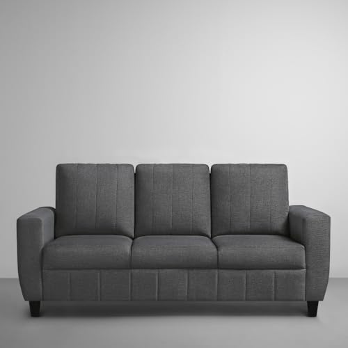 Image of Sleepyhead Bae Designed by Duroflex - 5 Seater Sofa, 3+2 Sofa Set |Premium Fabric Living Room Sofa Set with Modern Space-Saving Design |Comfort Seating & Easy-Clean |3 Year Warranty - Woody Brown