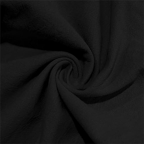 Men's 2 Piece Linen Shirts Suit Long Sleeve Henley Neck Pants set Casual Daily Wear4