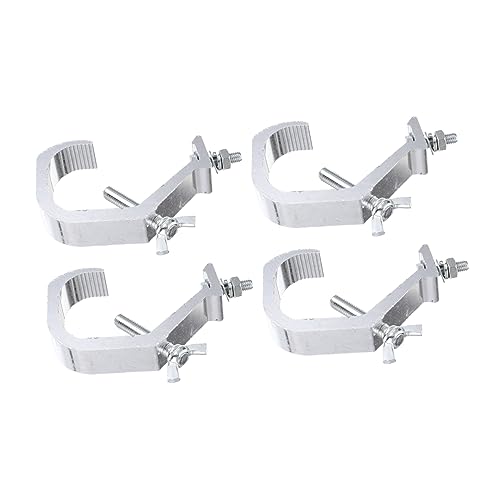 Ciieeo 4pcs Aluminum Alloy Stage Light Hooks C Clamps for Dj Spotlight Maximum Load Truss Hook Suitable for Beam Lights Easy Install