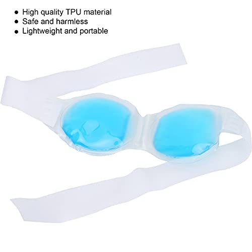 Kühlende Augenmaske, Wiederverwendbare Gel-Augenmaske, Heiße Kalte Kompresse für Geschwollene Augen, Trockene Augen, Augenringe, Lindert Augenermüdung (Blau) - Image 8