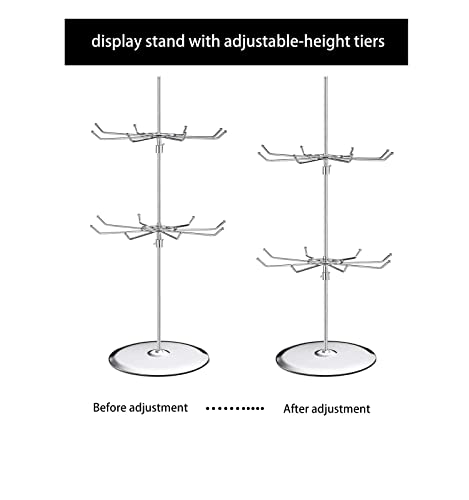 Apl Display 779139057444 Display Stand Jewelry Display Holder Retail Display Stand, 2 Tier Rotating Display Rack thumb #5