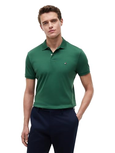 Image of Tommy Hilfiger Mens Short Sleeve Casual Polo Shirts in Regular Fit with Liquid Cotton