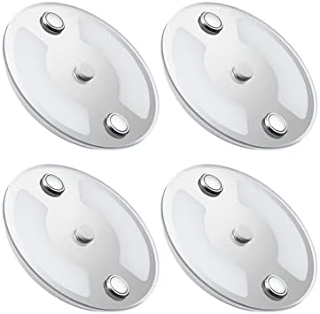 RV Boat Interior LED Puck Light, 12V Dimmable 3” Acrylic Disk Light with Blue Nightlight, 12 Volt Panel Light for Boat Camper Van Motorhome Truck Cars Trailer Interior Lighting (3" Warm White)