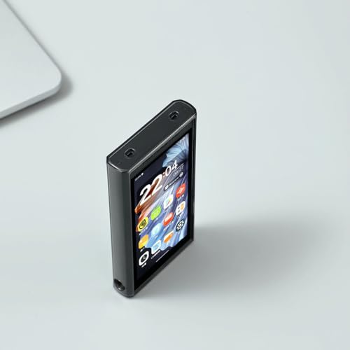 AudioPartner Soft Crystal Clear TPU Protective Shell Skin Case Cover for HiBy Digital M300 HiFi Music Player (Clear Black case and Glass)