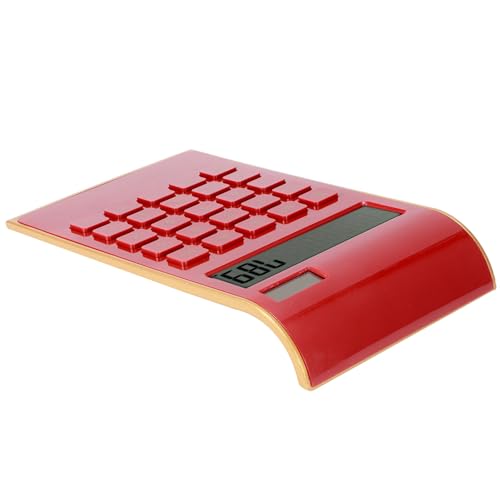 Uadme Calculadora portátil de energía solar de 10 dígitos, diseño ultrafino, pantalla LCD para oficina en casa, calculadora de escritorio ligera, suministros de oficina financiera