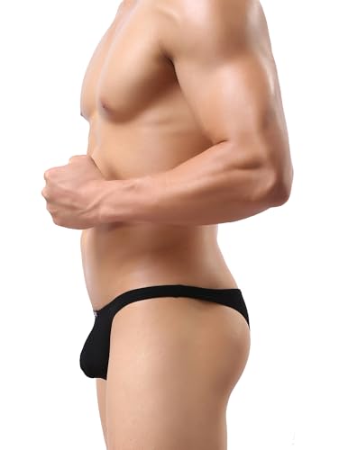 iKingsky Men's Soft Low Rise Bikini Underwear Sexy Mid Coverage Back Briefs4
