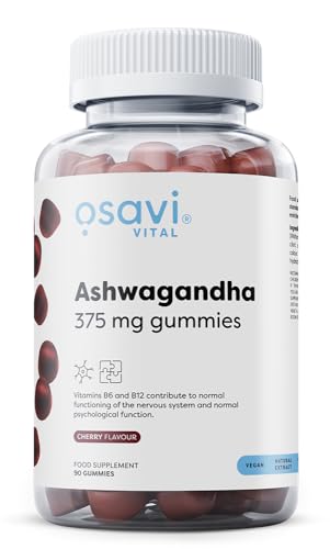 Osavi - Ashwagandha Gummies | Fruchtige Gummies mit natürlichem Kirschgeschmack zur Unterstützung von Balance & Wohlbefinden - 90 Stück