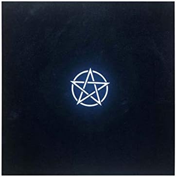 Amazon オシャレ タロット カード クロス ポーチ ベルベット 太陽 月 六芒星 五芒星 オラクル カード 収納 占い スピリチュアル 黒 五芒星 マジック 手品 おもちゃ