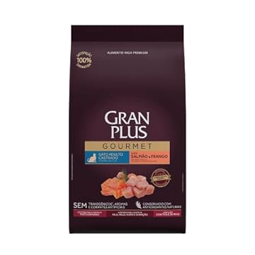 Granplus Ração Granplus Gourmet Gatos Adultos Castrados Salmão E Frango 3Kg