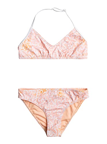 Roxy Joyful Ride - Bra Two Piece Bikini Set for Girls 7-16 - Conjunto de Bikini - Niñas 7-16 - 6 - Naranja.