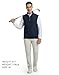 M MAELREG Men's Golf Vest Dry Fit Stretch Moisture Wicking Layer Lightweight Casual Vests Mens Pullover Quarter Zip