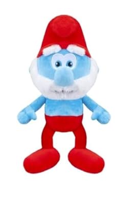 Grupo Moya Figura Peluche Los Pitufos 32cm Relleno y Exterior Fabricados con Material 100% Reciclado, Apto para Todas Las Edades (Papá Pitufo) | Ya disponible en tu tienda friki favorita! En mundofriki.es!