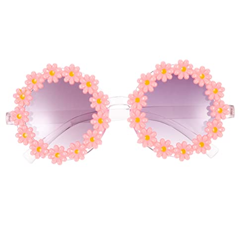 Children's Flower Sunglasses UV Protection Cute Sunflower Design Boys and Girls Party Sunglasses for Boys and Girls Lightweight and Comfortable