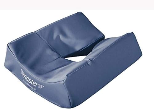 MASTER HEALTH PRODUCT Massage Table Face Cradle Cushion Pillow, with Pu Leather, and Memory Foam Ergonomic Massage Bed Headrest (Royal Blue)