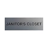 New Office Sign Plastic Basic Janitor's Closet Door/Wall Sign for Men, Women, Unisex 3