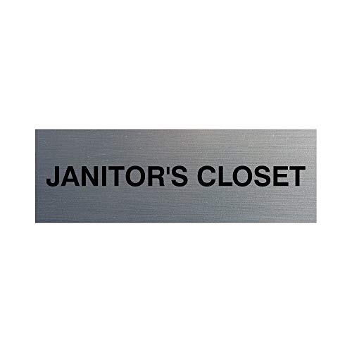 New Office Sign Plastic Basic Janitor's Closet Door/Wall Sign for Men, Women, Unisex 3