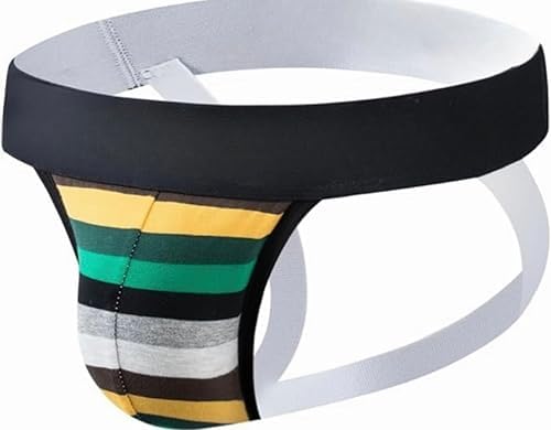 Mens Jock Strap Rainbow Cotton Jockstraps for Men Athletic Supporter Mens Thongs Underwear for Gym Sport2