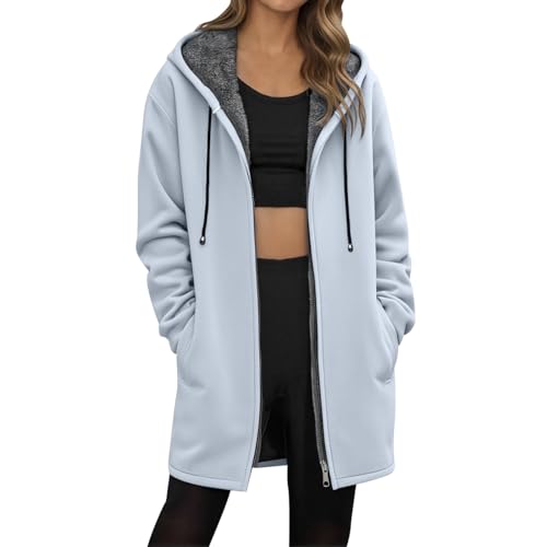 Manteau d'hiver chaud veste à capuche zippée doublure intérieure unie