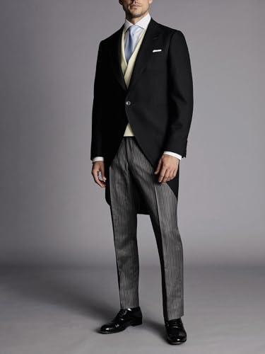 3 Pieces Men Morning Suit Wedding Tuxedo Slim Groomwear Blazer Vest Pants Sets Tailored Bridegroom Party Dinner Suit3