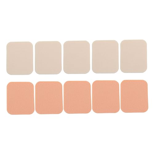 VICASKY Cosmetic Pad Set 10pcs Square Makeup Puff Beauty Sponges for Face Skin Care Tool Save Powder Natural Look