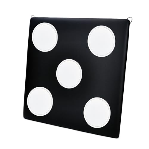 Leather Square Fencing Target - Fencing Practice Target for Foil Saber Epee and Hema - Self-Training Auxiliary Fencing Equipment for Fencer (Five)
