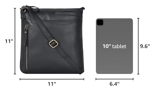 Image of Leather Crossbody Bags for Women - Ladies Sling Handbags - Medium Cross body Purses Handbags - Purses For Women