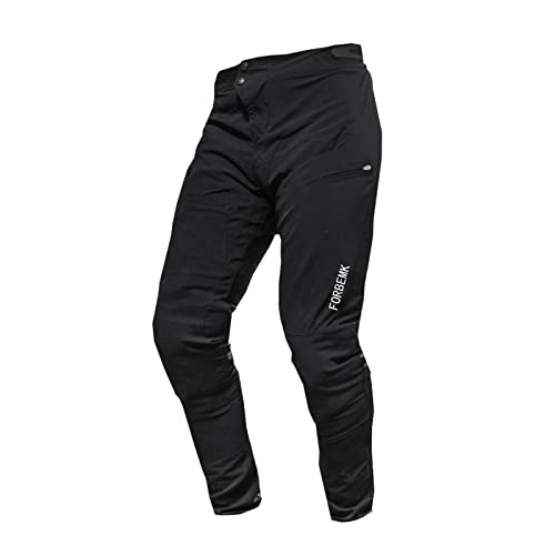 FORBEMK Men's Bike Pants Quick-Dry Lightweight Breathable Water Resistant Fishing Running Mountain Bicycle Outdoor Bike-Black-36