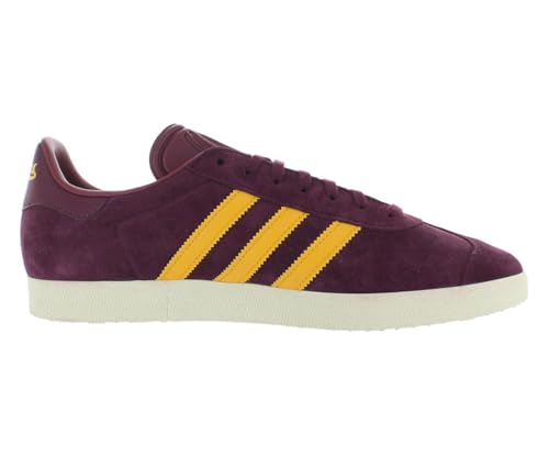 Image of adidas Gazelle MLS Mens Shoes Size 7, Color: Maroon /Crew Yellow /Victory Crimson