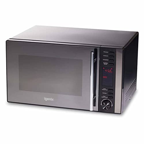 Igenix IG2590 Digital Combination Microwave with Grill and Convection, 5 Power Levels and 10 Auto Cooking Menus, 95 Minute Timer, 900 W, 25 Litre, Black