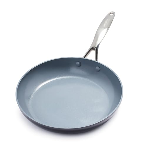 GreenPan Valencia Pro Ceramic Nonstick 11” Frying Pan Skillet, Hard Anodized PFAS-Free Cookware, Induction Ready, Compatible on All Cooktops, Eggs & Omelets, Dishwasher Safe, Oven Safe to 600F, Gray
