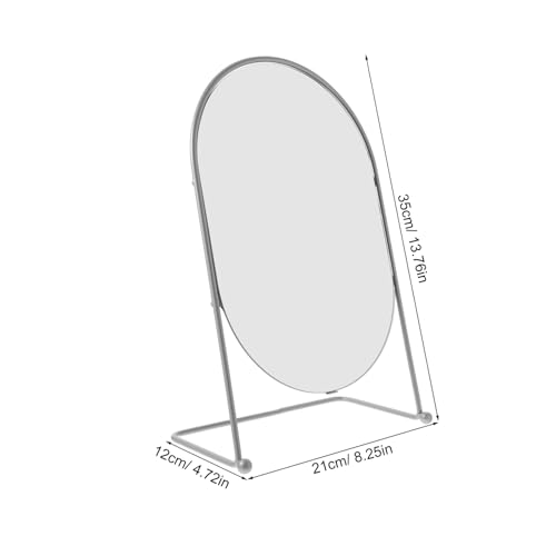 Espejo de tocador ovalado de 35 cm para maquillaje miniatura 3