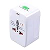 Adaptador de Tomada Universal para Viagem 150+ Países Bivolt Plugues Europa EUA UK Ásia Japão Austrália Trava de Segurança Retráteis Compacto Ajustável Portátil Padrão Internacional