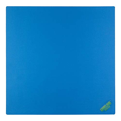 GAMELAND Anti Slip and Noise Reduction Rubber Foam Mahjong Mat Card Game Table Cover Poker Mat Board Game Table Cover 32.6 x 32.6 inches- Blue