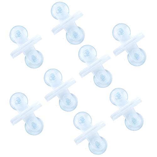 Aqua KT 8 PCS Divider Plastic Sheet Holder Suction Cups Clear for Aquarium Landscaping Fish Tank Aqua KT 8 PCS Divider Plastic Sheet Holder Suction Cups Clear for Aquarium Landscaping Fish Tank