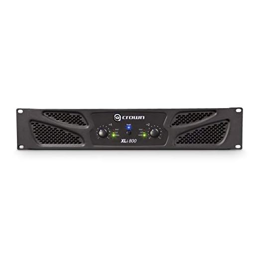 Crown XLi 800 - Amplificador de audio (2.0 canales, 0,5%, 100 dB, -59 dB, 600 W, 1400 mV)