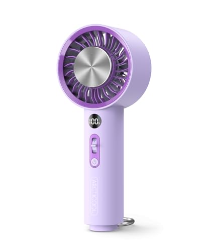 ARCTlCOOL Portable Mini Fan with Semiconductor Cooling Tech - 5900 RPM Rechargeable Handheld Fan with Buckle, 2000mAh Battery, Pocket-Sized Cooling for Makeup, Travel, and Outdoor Use