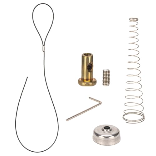 BOODVON Gate Latch Cable Pull with Spring Metal Gate Opener String Adjustable from 2to 6 Thick Gate Stainless Steel Gate Latch Pull for Outdoor Wood and Vinyl Gates 1 Pack