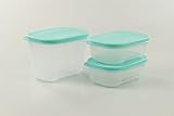 Original Tupperware TUPPERWARE Kühlschrank System 300 ml türkis + 140 ml (2) türkis Frische P 24150
