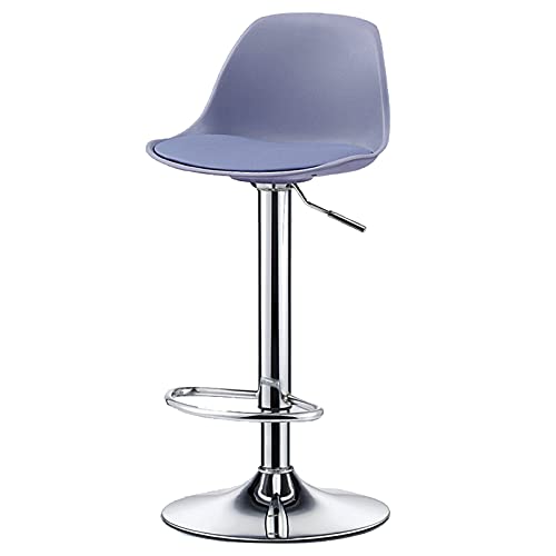 Tabouret de bar confortable avec assise en éponge épaisse gris