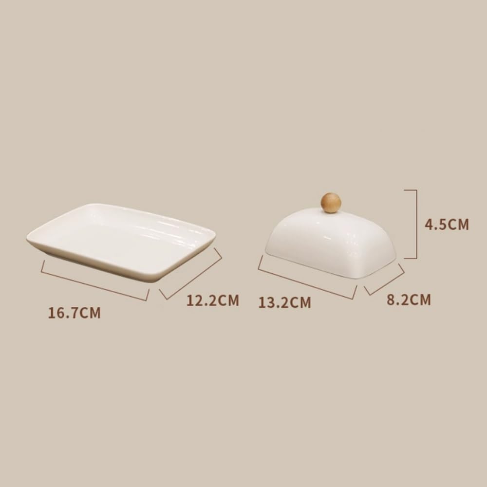 Ceramiczna miska na masło, minimalistyczna, lodówka, pudełko do przechowywania, pojemnik na żywność, wielofunkcyjny