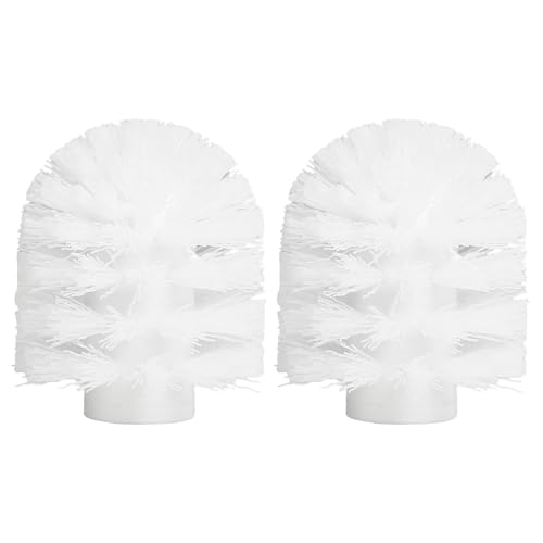 Swan Toilet Brush Replacement Head 2pcs– White Feather Head, Perfectly Fits Swan-Shaped Toilet Brushes, Soft & Durable for Effective Toilet Cleaning, Easy to Install