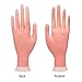krofaue Practice Hand for Acrylic Nails - Flexible Bendable Movable Mannequin Left & Right Nail Tips Art Tool, Manicure Training Tool for Beginners or Salon Artist, Different Sizes (1 Pair Hand Model)