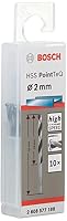 Bosch Professional 10 Stück HSS Spiralbohrer PointTeQ (für Metall, 2 x 24 x 49 mm, Zubehör Bohrschrauber) – Ansicht 2