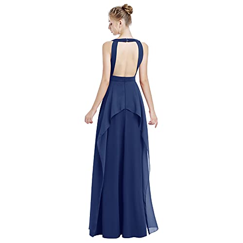 Image of Women Transformer Hi Low Evening Long Prom Dress Halter Convertible Multi Way Spaghetti Strap Wedding Cocktail Maxi Gown