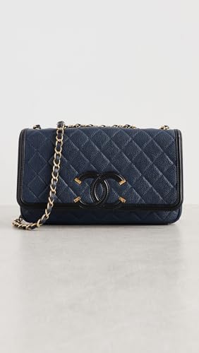 CHANEL Women's Pre-Loved Caviar Filigree Flap Bag2
