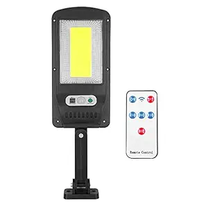 Epyz Solar Light Outdoor Motion Sensor Light 100 Bright COB White LED Light 3 Lighting Modes Adjustable Solar Panel , Security Solar Powered Flood Lights [ Cold White Light ](Plastic)