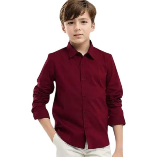 Cotton Full Sleeves Checkered Shirt for Boys Regular Fit-image-10