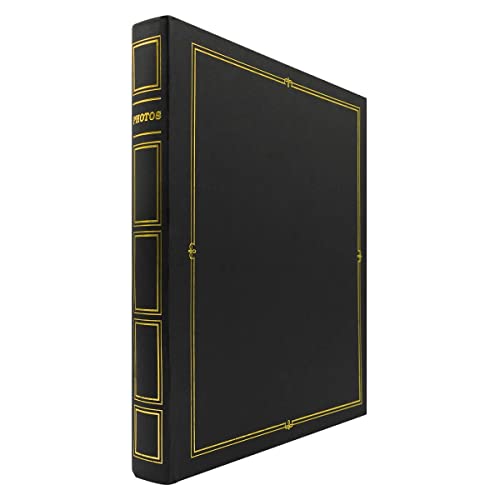 Ceanothe Album Photo 10x15 cm Adhesif noir Cordoue de 240 Photos - Couverture Simili Cuir 60 pages Autocollantes au Format Horizontale et Verticale - Livre Personnalisable Fabriqué en France